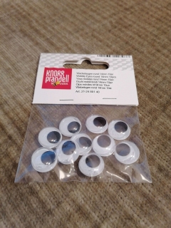 Pohyblivé oči - 14mm 10ks
