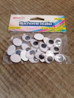 Pohyblivé oči - 14x19,15x2014x24,5mm 26ks