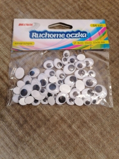 Pohyblivé oči - 8x10,10x13,12x16cmm 54ks