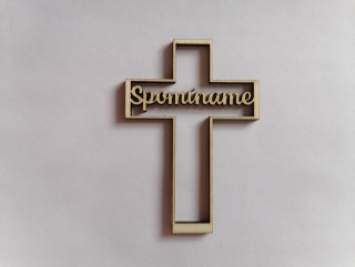 Výrez Kríž 8cm - Spomíname