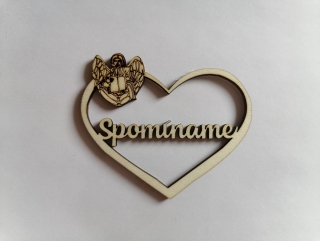 Výrez Srdce 8cm - Spomíname10