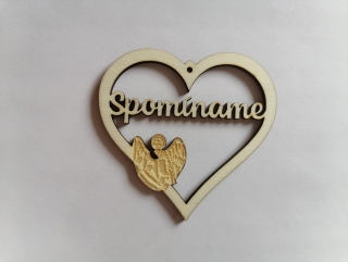 Výrez Srdce 8cm - Spomíname12