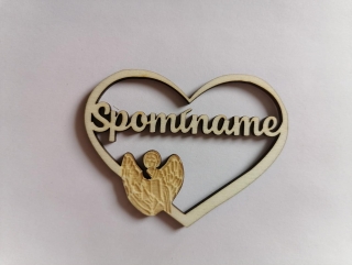 Výrez Srdce 8cm - Spomíname13