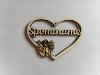 Výrez Srdce 8cm - Spomíname14