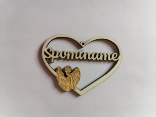 Výrez Srdce 8cm - Spomíname15