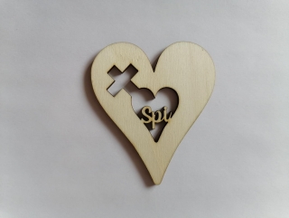 Výrez Srdce 8cm - Spi1