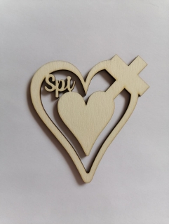 Výrez Srdce 8cm - Spi2