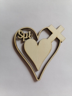 Výrez Srdce 8cm - Spi3