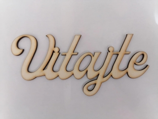 Nápis - Vitajte4 16x7cm 