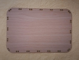 Sololitové dno obdĺžnik dub ferrara 35x25cm - zaoblený