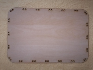 Sololitové dno obdĺžnik javor 35x25cm - zaoblený