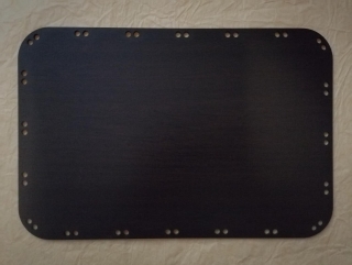 Sololitové dno obdĺžnik wenge 35x25cm - zaoblený