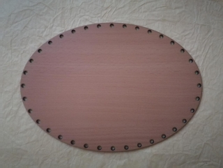 Sololitové dno elipsa Buk - 23x17cm