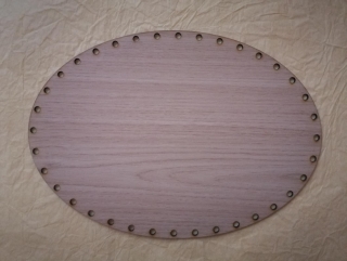 Sololitové dno elipsa Dub ferrara - 38,5x29,5cm