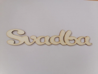 Drevený nápis SVADBA6 15x4cm