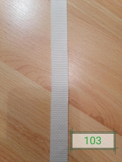 Nosný popruh 20mm/1,3mm - 103 ecru