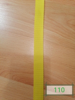 Nosný popruh 20mm/1,3mm - 110 žltý