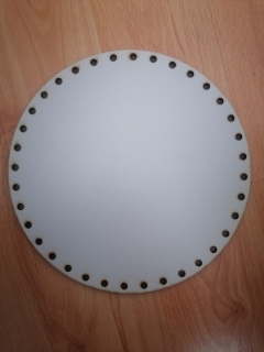 Sololitové dno kruh svetlo šedý - 20cm
