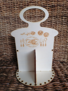 Stojan na príbory 26x16,5cm 3mm - prestieranie guľaté 