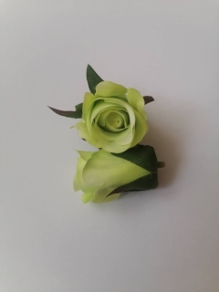 Kvet mini ruža  4cm - zelená