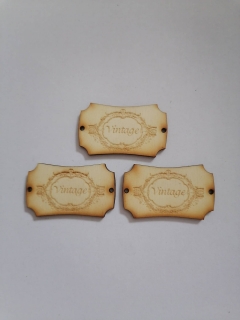 Tabuľka dekoračná Vintage 5x3cm