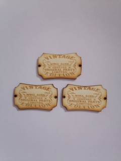 Tabuľka dekoračná Vintage2 5x3cm
