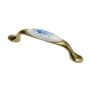 Porcelánová úchytka GTV bronz 2907-4 vzor A
