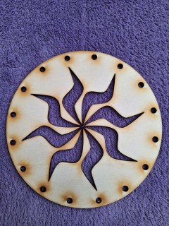 Vypalované dno 17cm 3mm - typ19