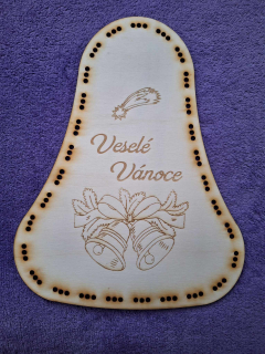 Základ na vrkočový veniec ZVON 29cm  č,3