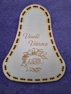 Základ na vrkočový veniec ZVON 29cm  č,5