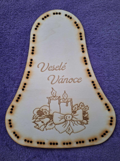 Základ na vrkočový veniec ZVON 29cm  č,6