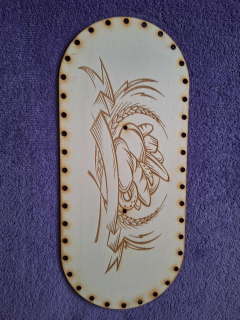 Preglejkový poklop na chlebník oválny 3mm typ č.4 - 33,5x14,5cm ( na úchytku)