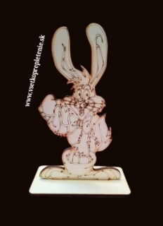 Gravírovaný zajac na podstavci 10cm - typ6