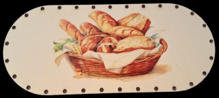 3D preglejkový poklop na chlebník oválny UV tlač 3mm - 30x13cm ( na knopku) typ2