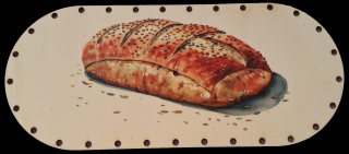 3D preglejkový poklop na chlebník oválny UV tlač 3mm - 30x13cm ( na knopku) typ5