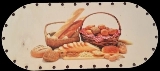 3D preglejkový poklop na chlebník oválny UV tlač 3mm - 33,5x14,5cm ( na knopku) typ13