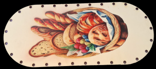 3D preglejkový poklop na chlebník oválny UV tlač 3mm - 27x10cm ( na knopku) typ4