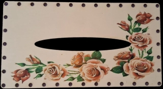 3D kapesníkovník s dierkami  UV tlač 3mm - 24,5x13cm - typ4