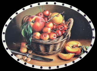 3D elipsa 23x17cm UV tlač - č.38